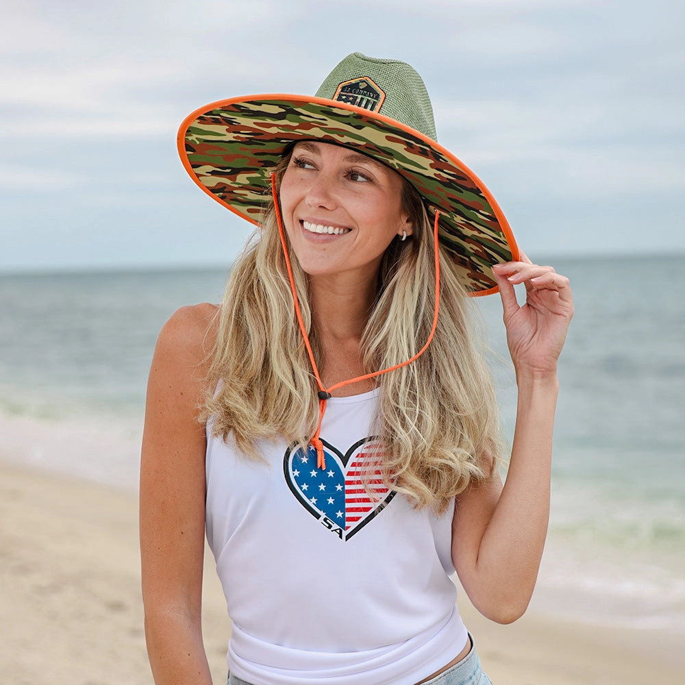 Keys Straw Hat | Basic Military Camo | Olive