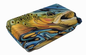 Large Lycra Covered Trout Design Fly Box