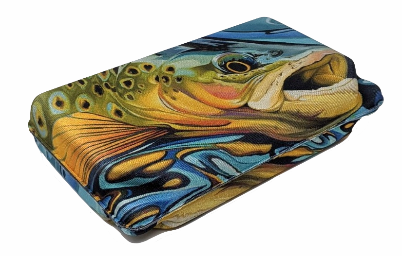 Large Lycra Covered Trout Design Fly Box