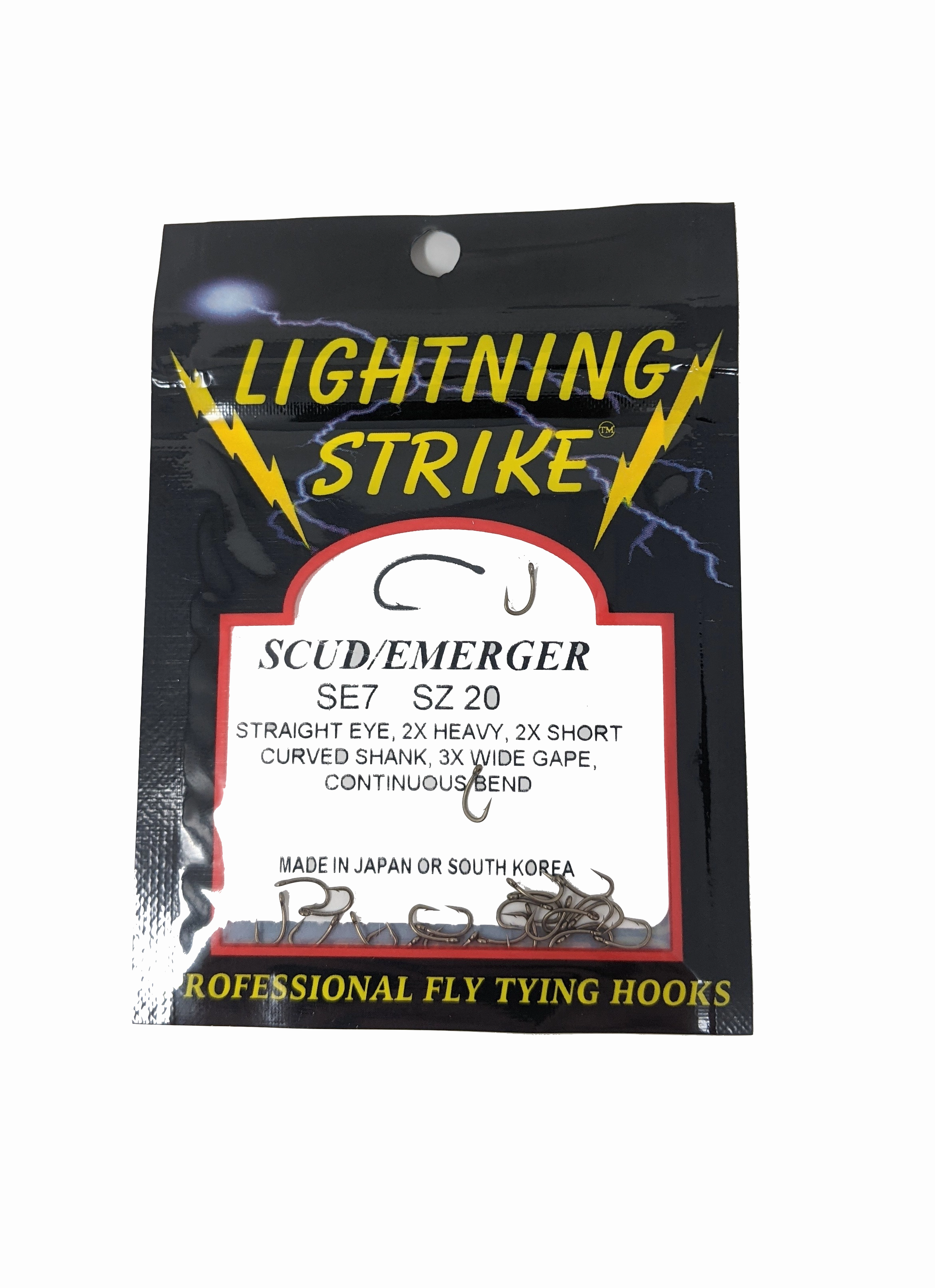 Lightning Strike SE7 Scud Hook 25 Pack