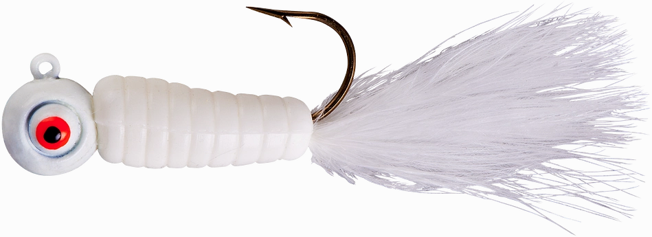 Lindy Fuzz-E-Grub Pre-Rigged Hair Tail Soft Grub 2 pack