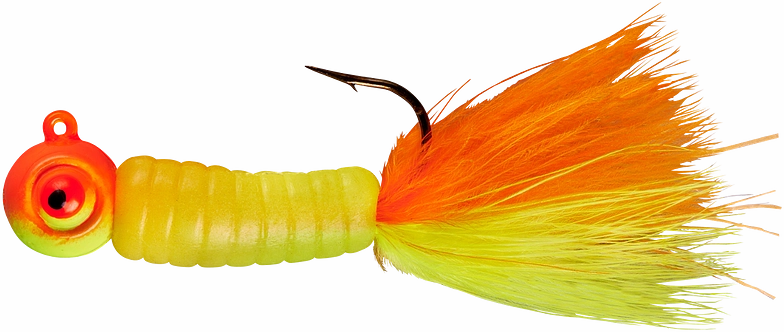 Lindy Fuzz-E-Grub Pre-Rigged Hair Tail Soft Grub 2 pack