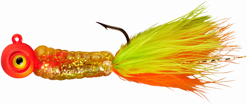 Lindy Fuzz-E-Grub Pre-Rigged Hair Tail Soft Grub 2 pack