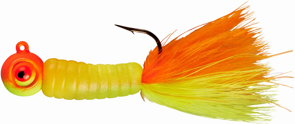 Lindy Fuzz-E-Grub Pre-Rigged Hair Tail Soft Grub 2 pack
