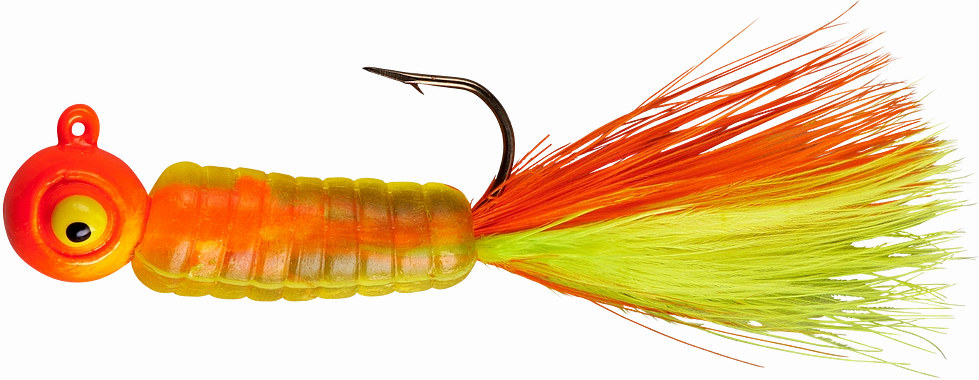 Lindy Fuzz-E-Grub Pre-Rigged Hair Tail Soft Grub 2 pack