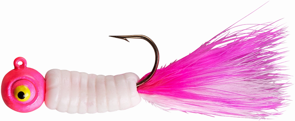 Lindy Fuzz-E-Grub Pre-Rigged Hair Tail Soft Grub 2 pack