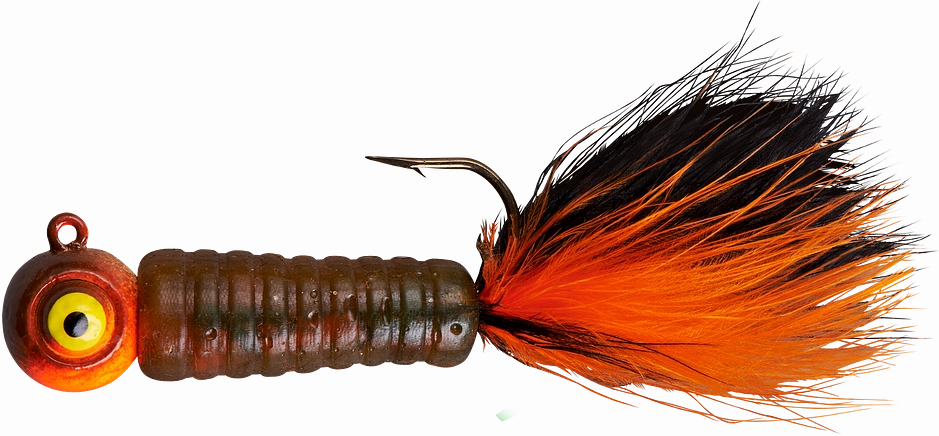 Lindy Fuzz-E-Grub Pre-Rigged Hair Tail Soft Grub 2 pack