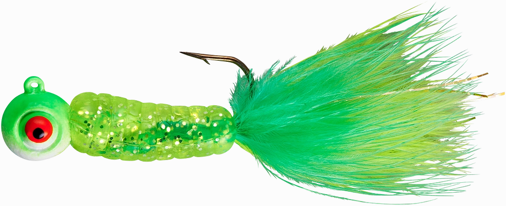 Lindy Fuzz-E-Grub Pre-Rigged Hair Tail Soft Grub 2 pack