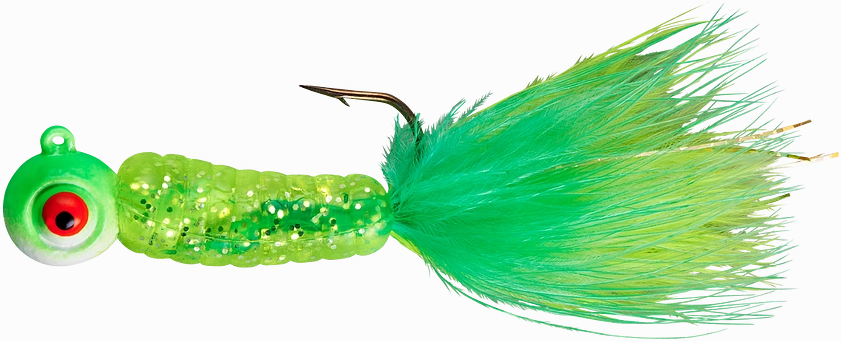 Lindy Fuzz-E-Grub Pre-Rigged Hair Tail Soft Grub 2 pack