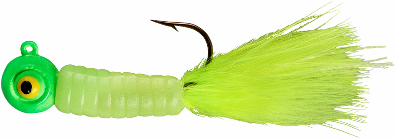 Lindy Fuzz-E-Grub Pre-Rigged Hair Tail Soft Grub 2 pack