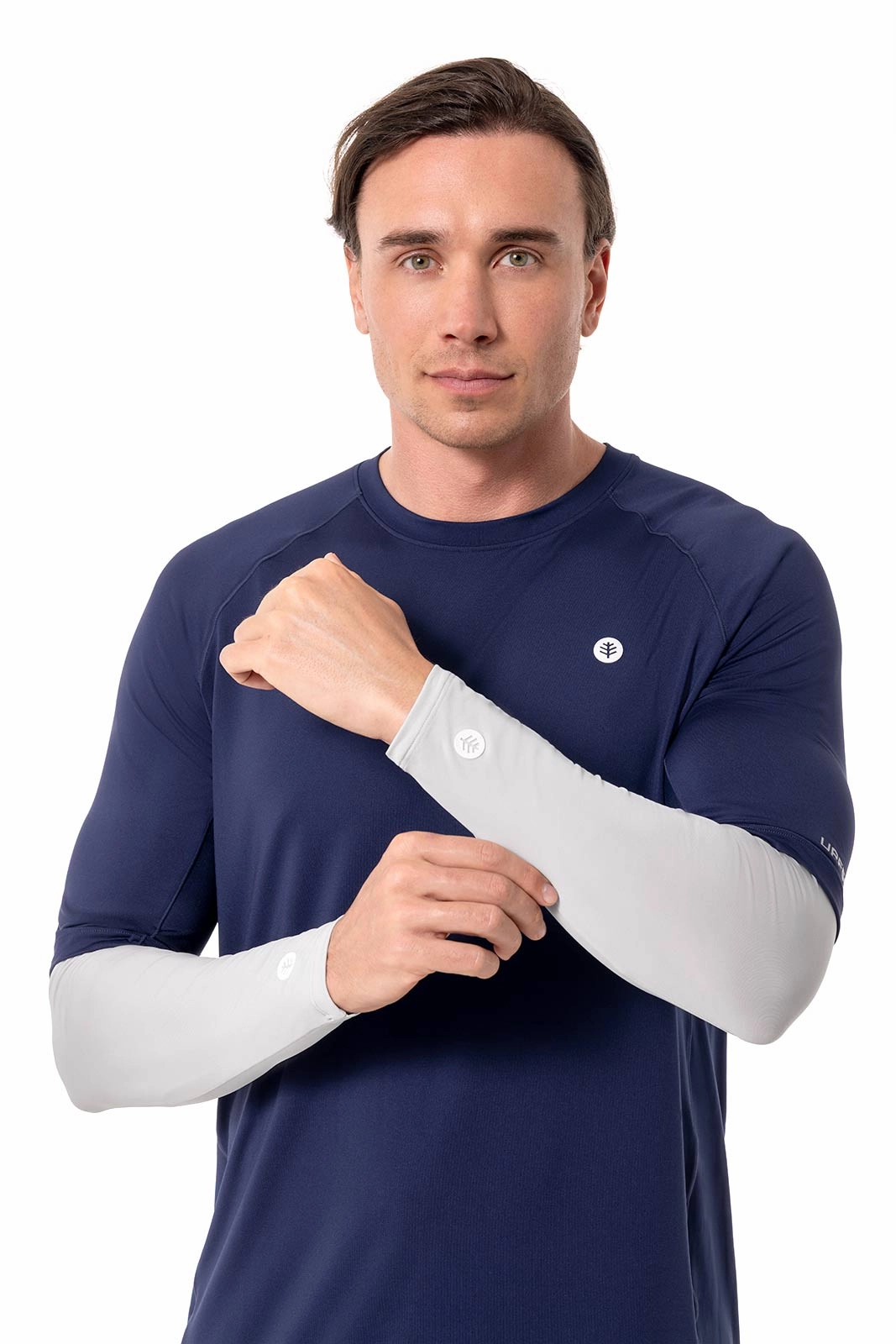 Men MaxShield Performance Arm Sleeves | Sleek Grey
