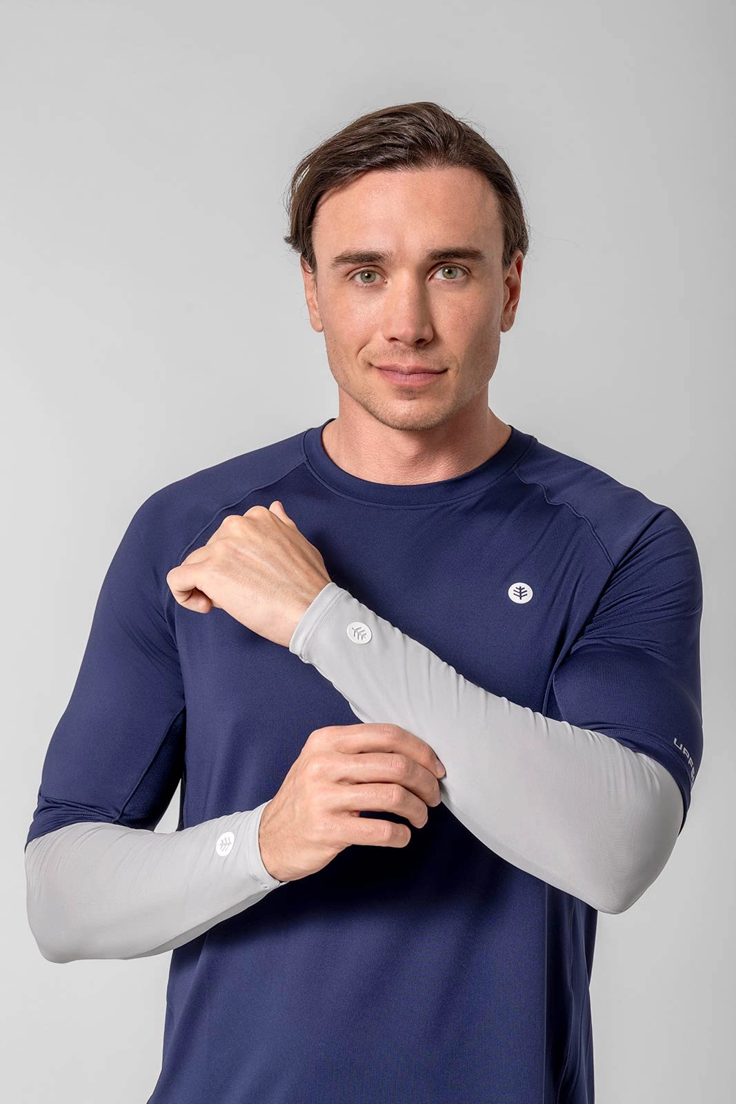 Men MaxShield Performance Arm Sleeves | Sleek Grey