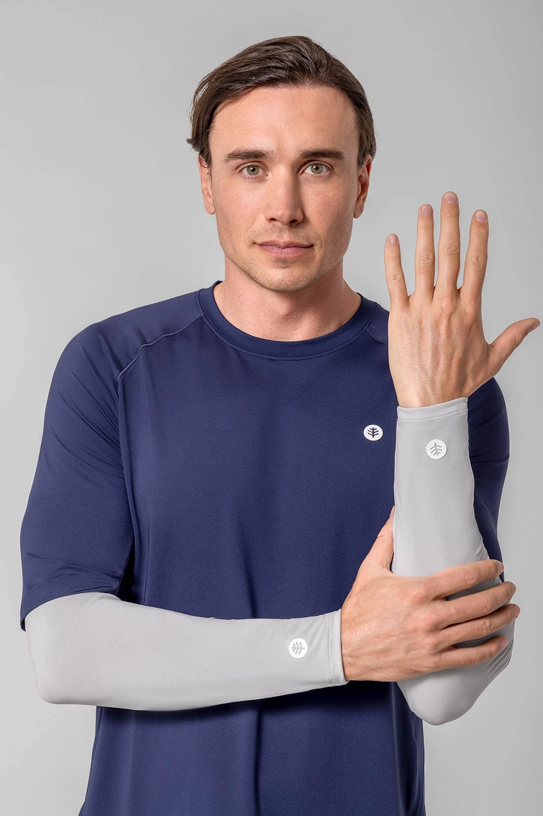 Men MaxShield Performance Arm Sleeves | Sleek Grey