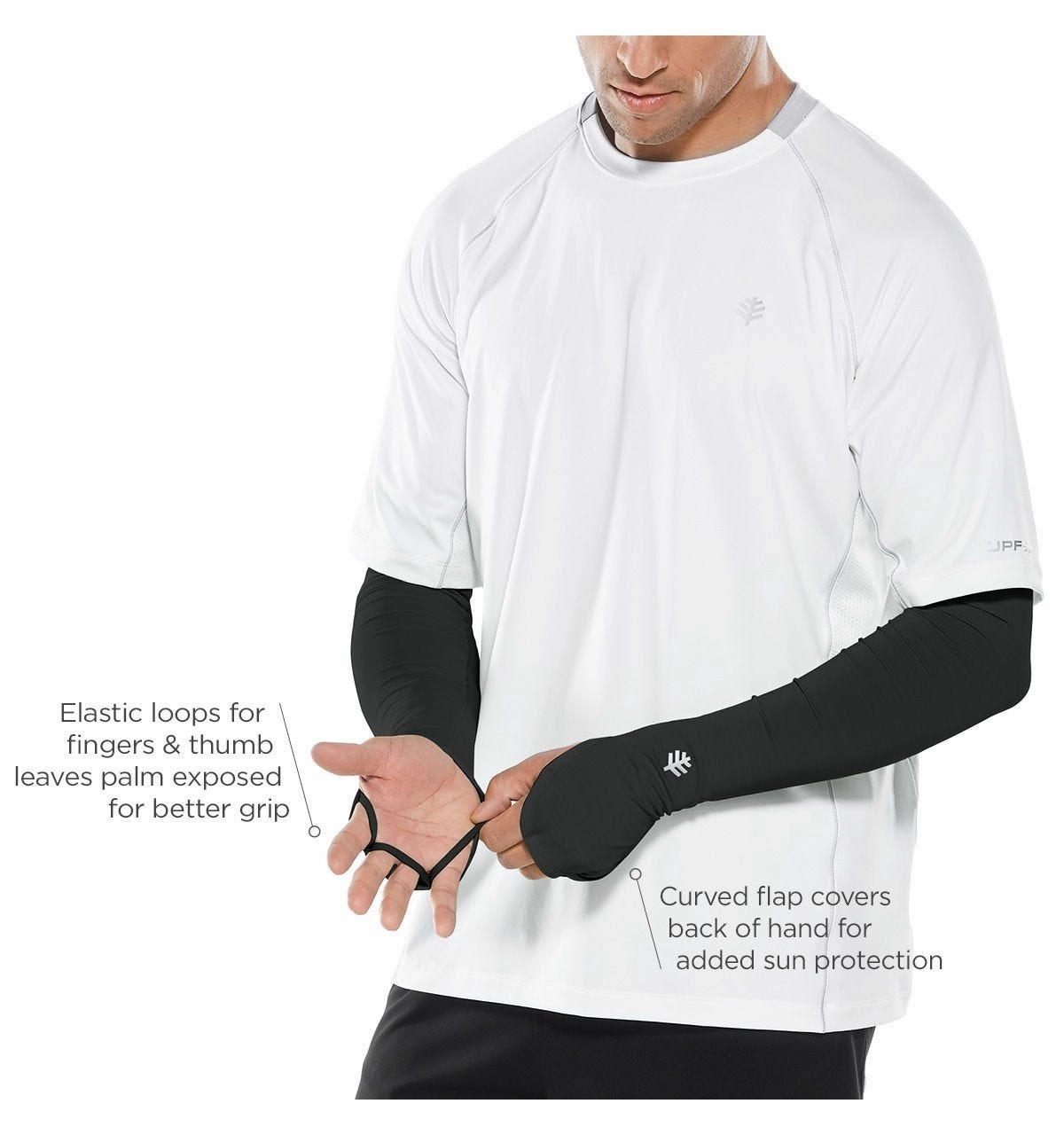 Men's Backspin Performance Sleeves | Black