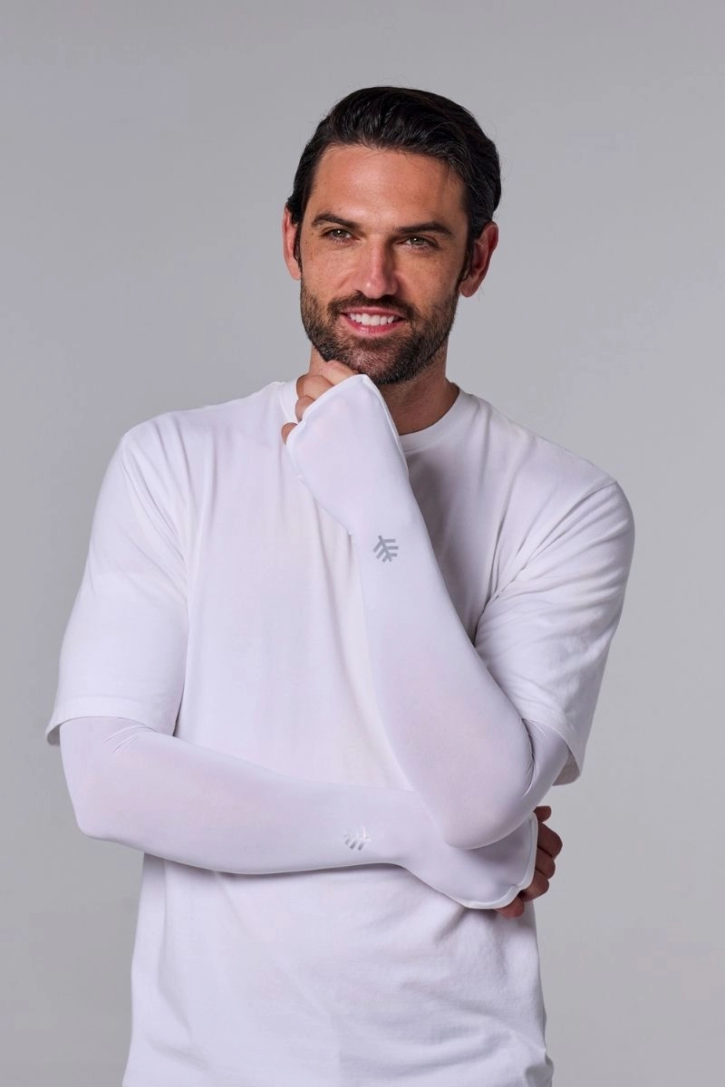 Men's Backspin Performance Sleeves | White