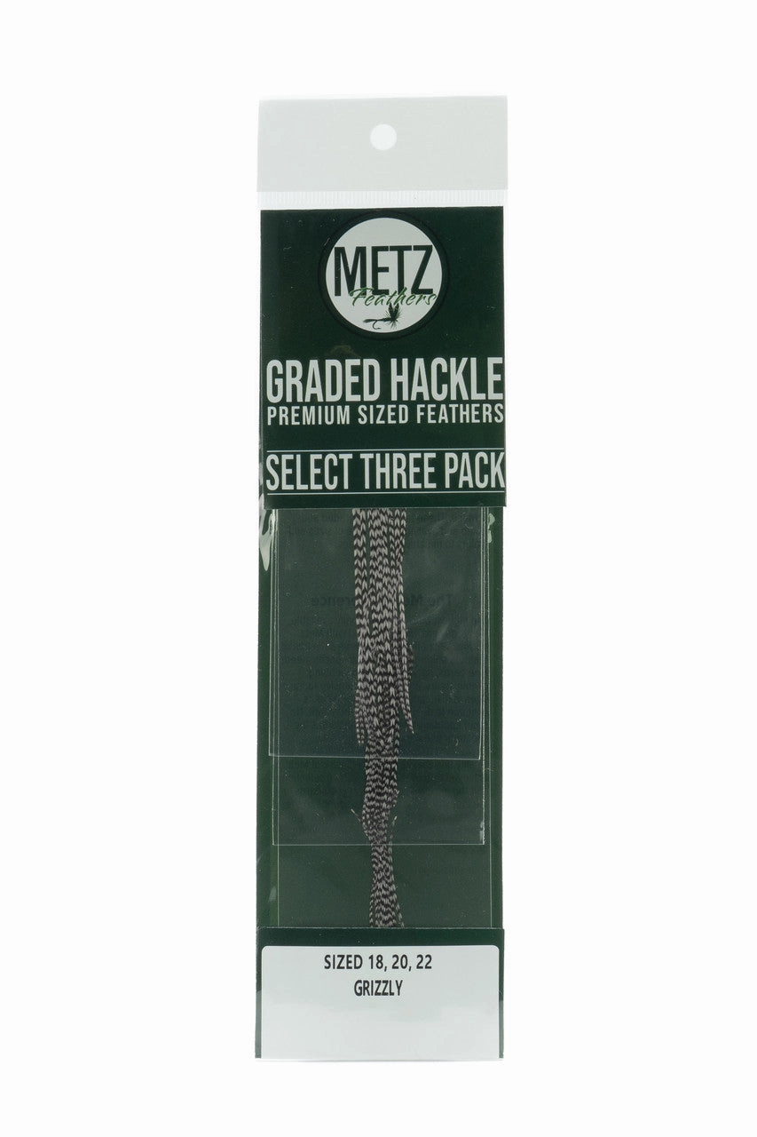 Metz Hackle Select 3 Size Pack