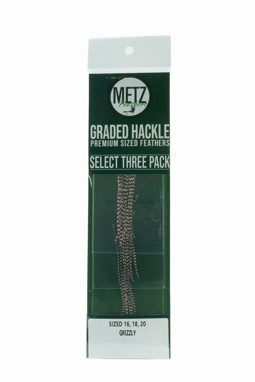 Metz Hackle Select 3 Size Pack