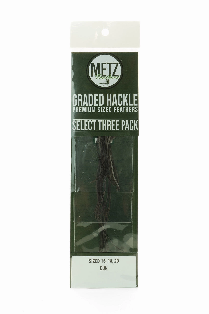 Metz Hackle Select 3 Size Pack