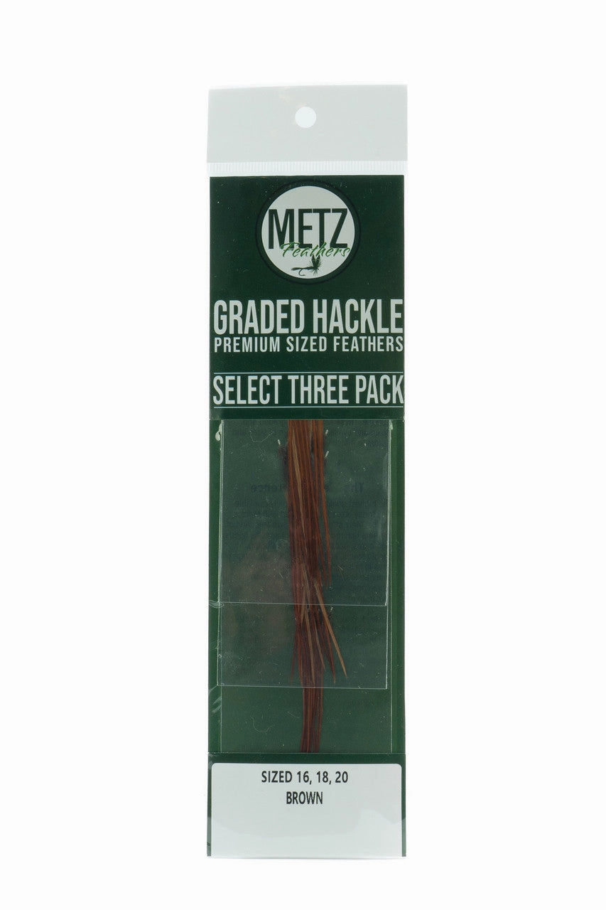 Metz Hackle Select 3 Size Pack