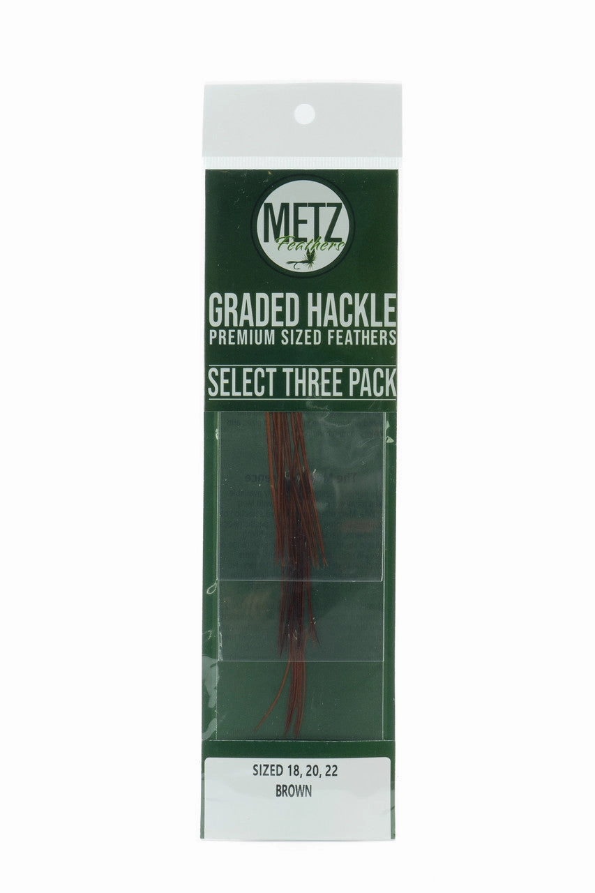 Metz Hackle Select 3 Size Pack