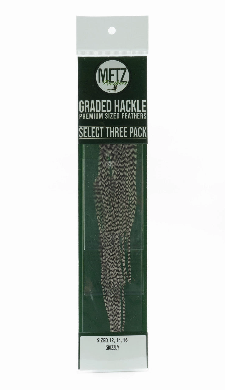 Metz Hackle Select 3 Size Pack