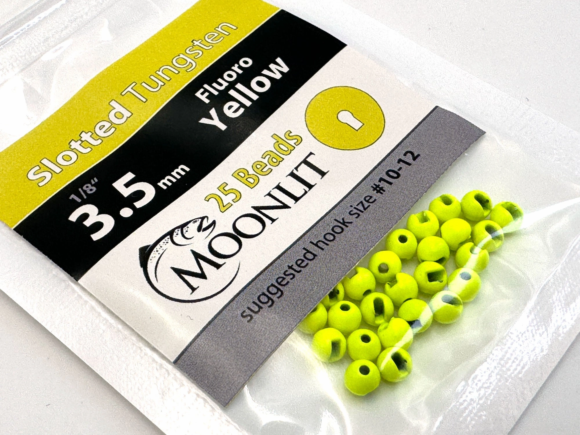 Moonlit Slotted Tungsten Beads (25 pack)