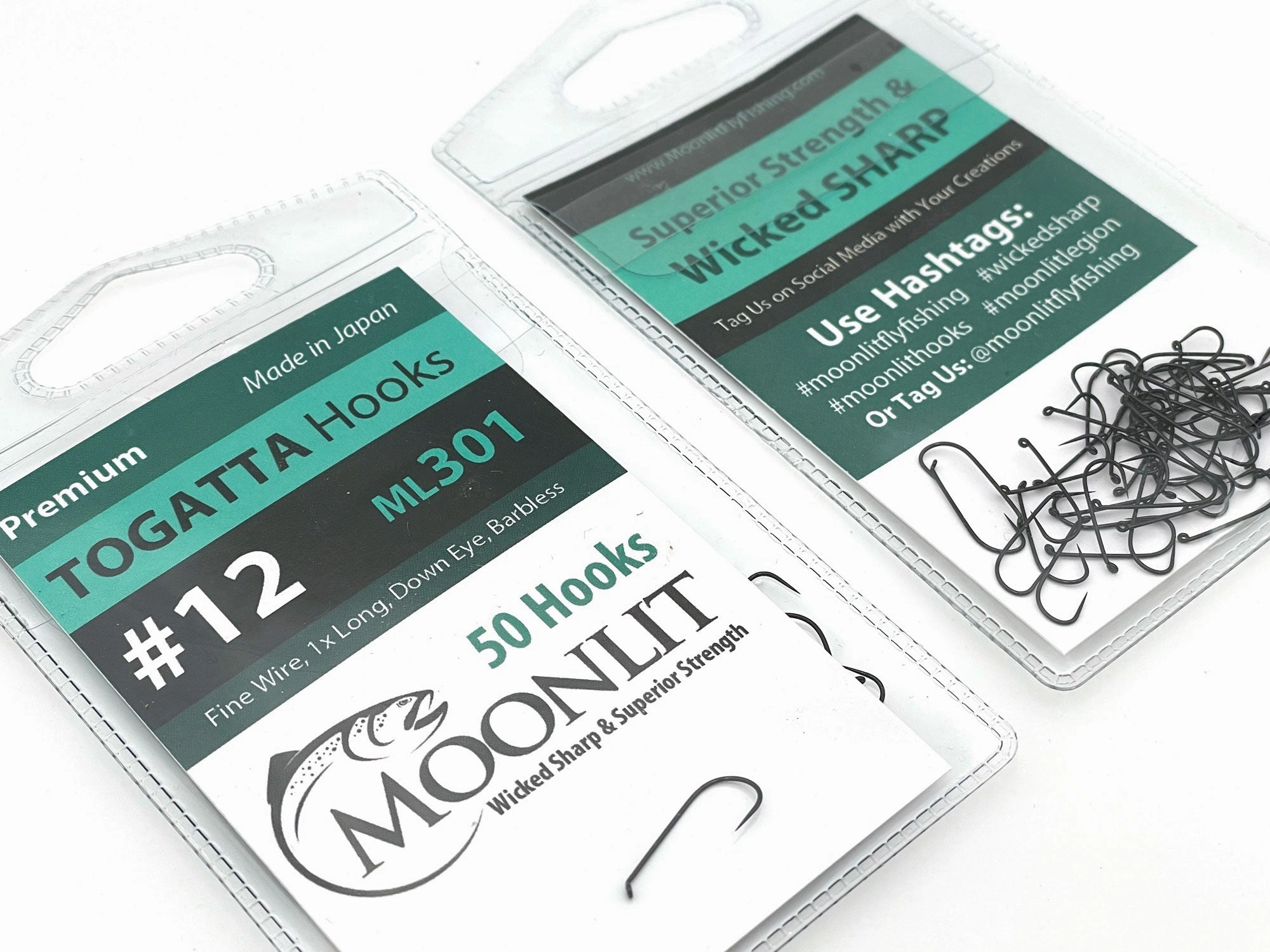 Moonlit TOGATTA ML301 Premium Barbless Hook (50 pack)