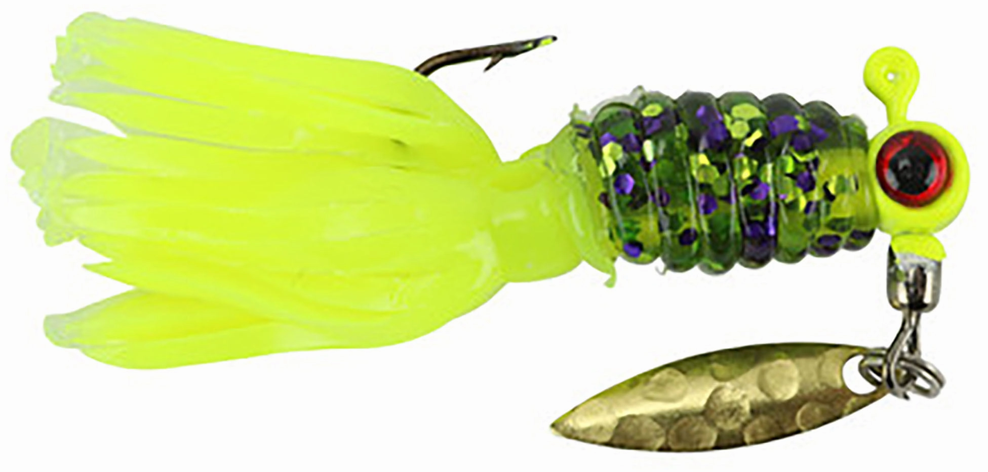 Mr. Crappie Sausage Head Jig Pre-Rigged w/Crappie Thunder Soft Plastic