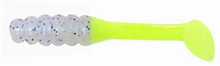 Mr. Crappie Slabalicious Soft Plastic Paddle Tail Grub - 15 pack