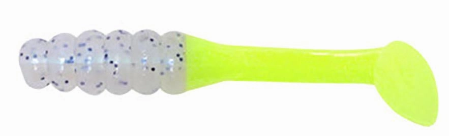 Mr. Crappie Slabalicious Soft Plastic Paddle Tail Grub - 15 pack