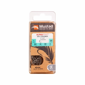 Mustad Allround O'Shaughnessy 34007 2XH1XL Forged Straight TitanX 25 Pack