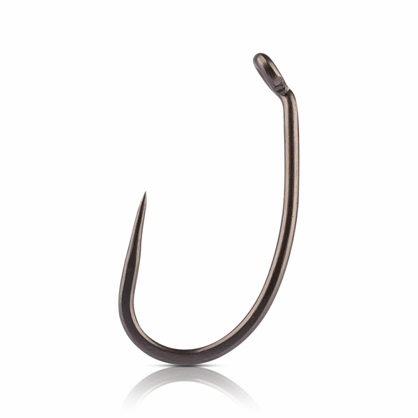 Mustad Egg/Caddis Hook Offset 2XH 2X Short Barbless Forged Down Eye TitanX 25 Pack
