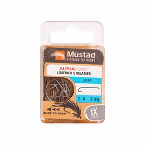 Mustad Streamer Hook Limerick Bend 3XH 7XL Forged Down Eye TitanX 25 Pack