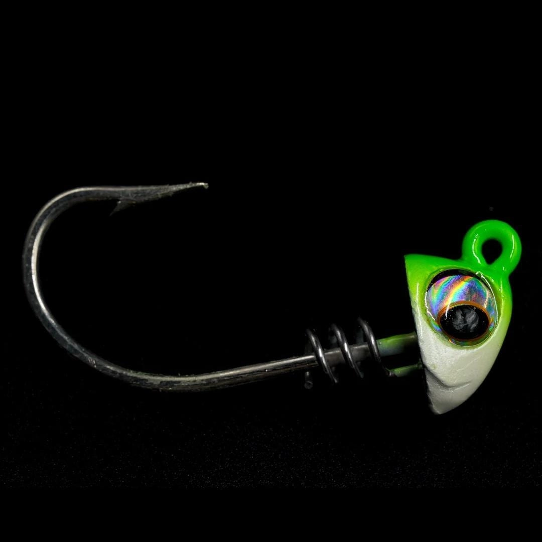 No Live Bait Needed (NLBN) Screwlock Jigheads for 5" Bait (2 Pack)
