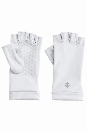 Ouray UV Fingerless Sun Gloves | White