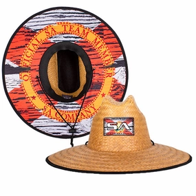 Palms Under Brim Straw Hat | SA State Seal