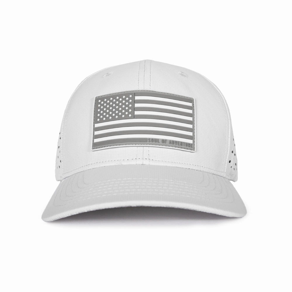 Performance Snapback | SOA Flag | Ghost Mili Camo
