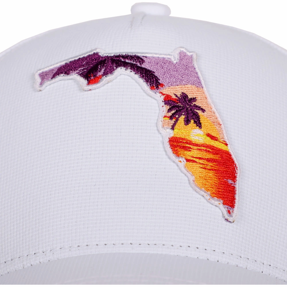 Performance Snapback | Sunshine View | White