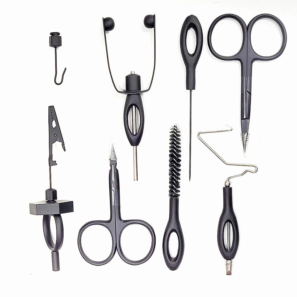Premium Fly Tying Tool Kit in Handy Carry Case 8 Pc.
