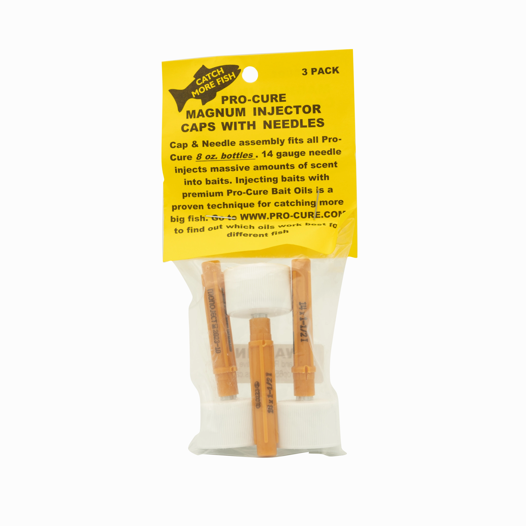 Pro-Cure Bait Injector Needle Caps 3 pack