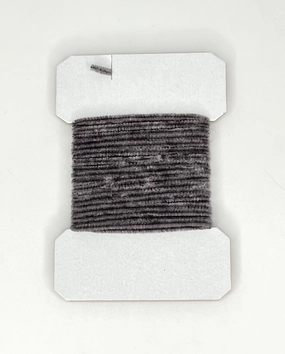 Rayon Chenille Charcoal Gray Fine