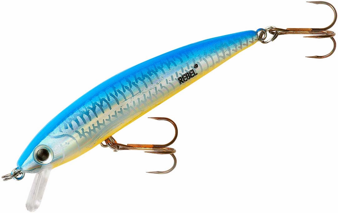 Rebel TD47 Tracdown Ghost Minnow 2 1/2 inch Barbless Hard Minnow