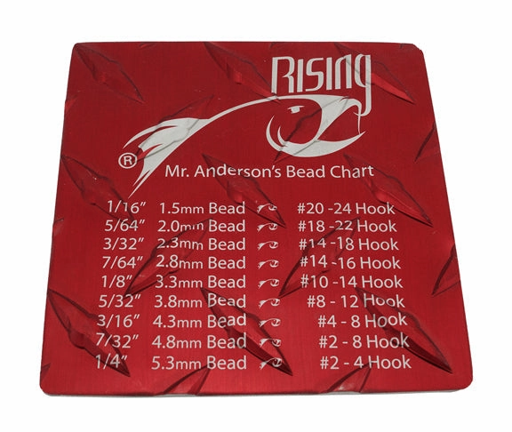 Rising Bead Chart Coaster - Red
