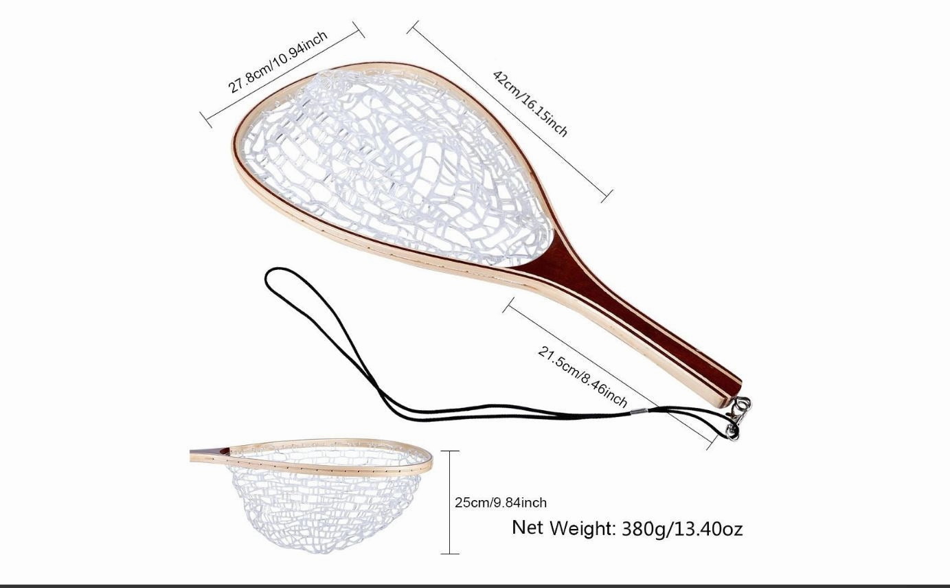 Rudder Sports Wooden Trout Net