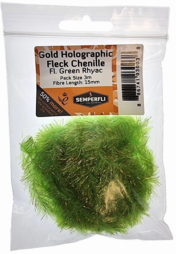 Semperfli Gold Holo Fleck Chenille 15mm