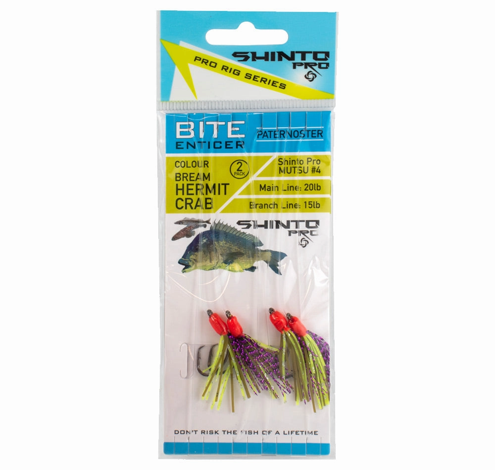 Shinto Pro Bite Enticer Paternoster Mutsu Circle Rig 2pk Size #4
