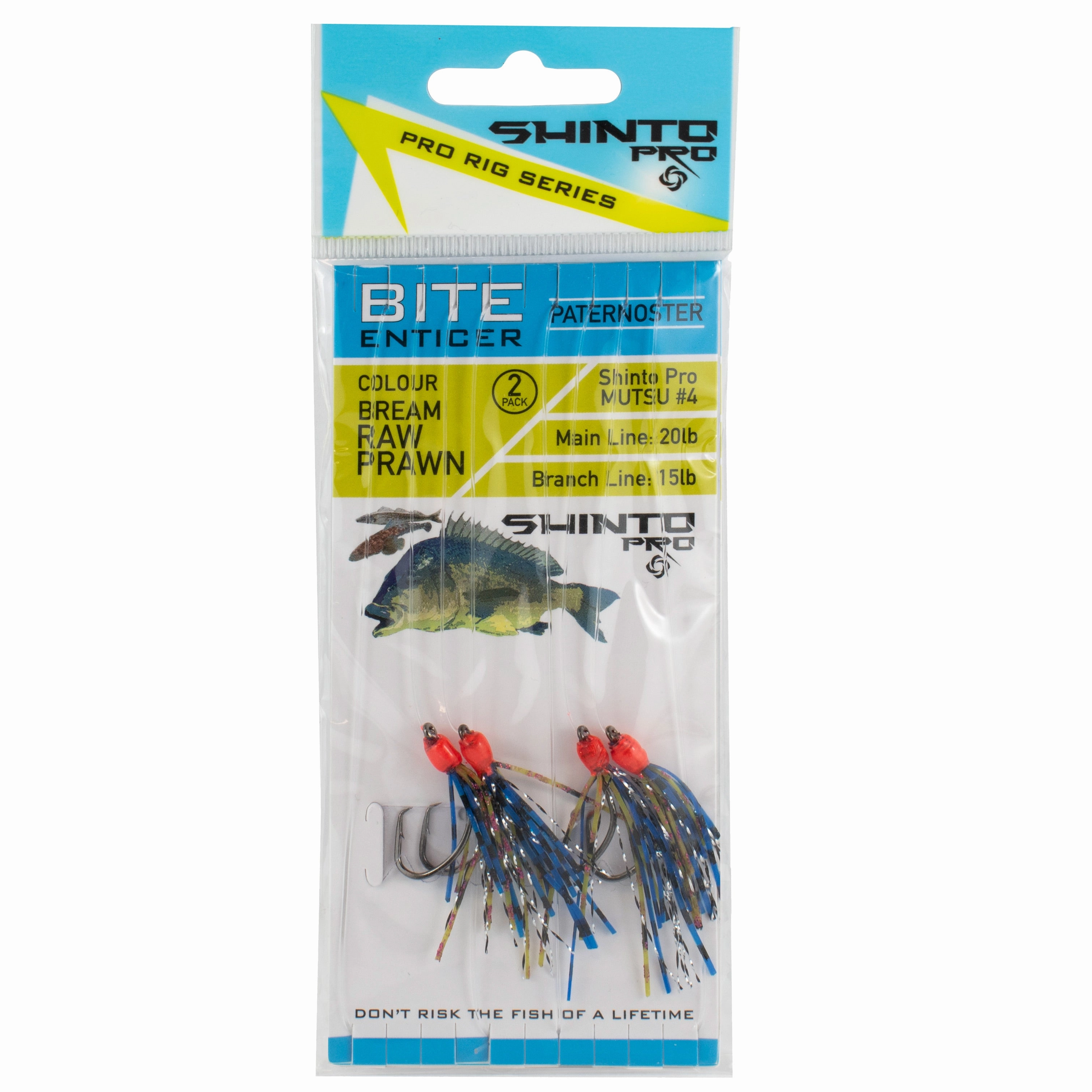 Shinto Pro Bite Enticer Paternoster Mutsu Circle Rig 2pk Size #4