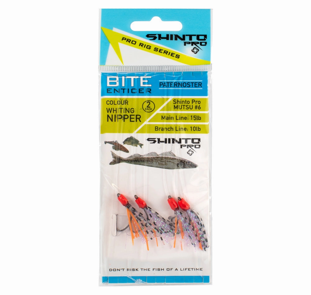 Shinto Pro Bite Enticer Paternoster Mutsu Circle Rig 2pk Size #6