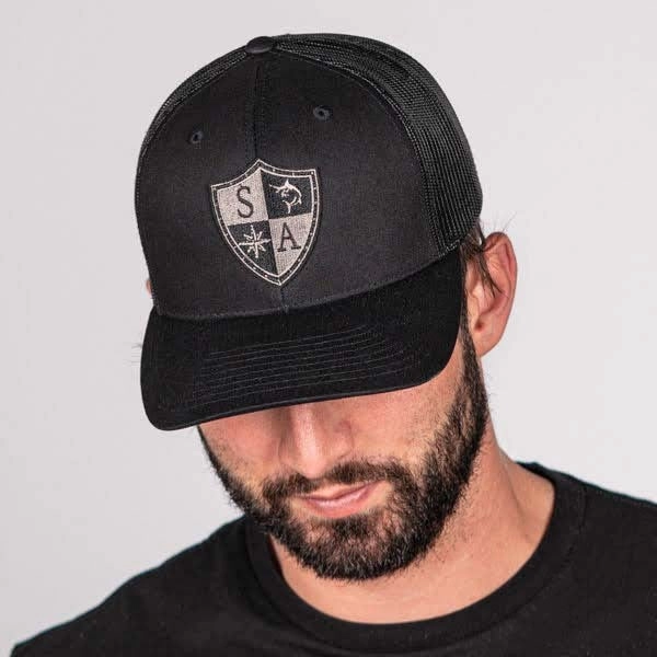 Snap Back Hat | Black | Large SA Shield