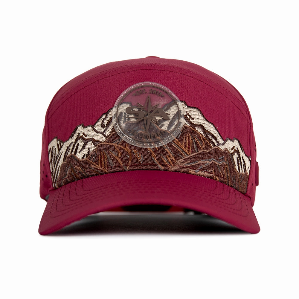 Special Edition Performance Snapback | Mountain Day | Maroon